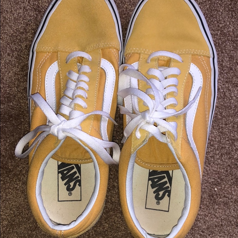 yellow old skool vans